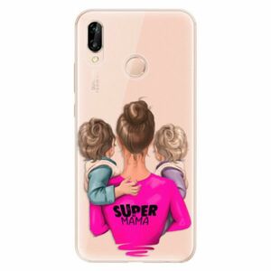 Odolné silikonové pouzdro iSaprio - Super Mama - Two Boys - Huawei P20 Lite obraz