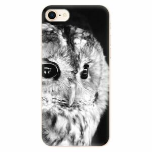 Odolné silikonové pouzdro iSaprio - BW Owl - iPhone 8 obraz
