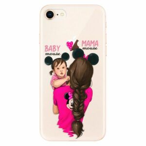 Odolné silikonové pouzdro iSaprio - Mama Mouse Brunette and Girl - iPhone 8 obraz