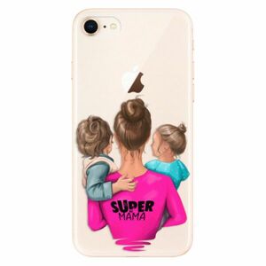 Odolné silikonové pouzdro iSaprio - Super Mama - Boy and Girl - iPhone 8 obraz