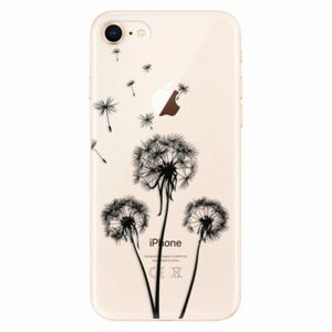 Odolné silikonové pouzdro iSaprio - Three Dandelions - black - iPhone 8 obraz