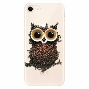 Odolné silikonové pouzdro iSaprio - Owl And Coffee - iPhone 8 obraz