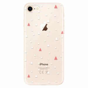 Odolné silikonové pouzdro iSaprio - Abstract Triangles 02 - white - iPhone 8 obraz