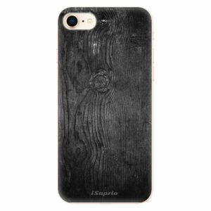 Odolné silikonové pouzdro iSaprio - Black Wood 13 - iPhone 8 obraz