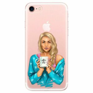 Odolné silikonové pouzdro iSaprio - Coffe Now - Blond - iPhone 7 obraz
