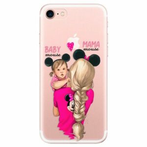 Odolné silikonové pouzdro iSaprio - Mama Mouse Blond and Girl - iPhone 7 obraz