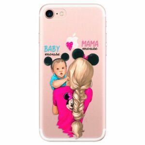 Odolné silikonové pouzdro iSaprio - Mama Mouse Blonde and Boy - iPhone 7 obraz