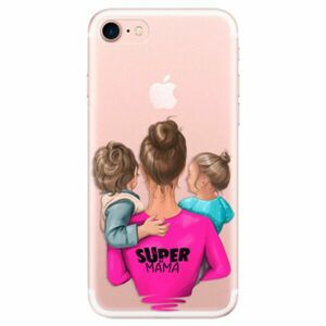 Odolné silikonové pouzdro iSaprio - Super Mama - Boy and Girl - iPhone 7 obraz