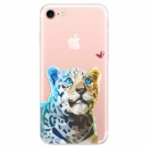 Odolné silikonové pouzdro iSaprio - Leopard With Butterfly - iPhone 7 obraz