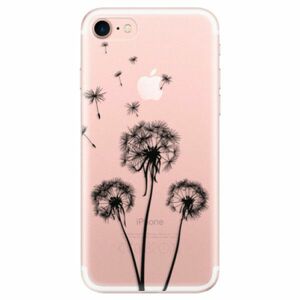 Odolné silikonové pouzdro iSaprio - Three Dandelions - black - iPhone 7 obraz