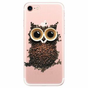 Odolné silikonové pouzdro iSaprio - Owl And Coffee - iPhone 7 obraz