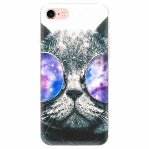 Odolné silikonové pouzdro iSaprio - Galaxy Cat - iPhone 7 obraz