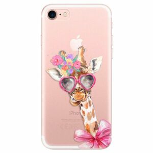Odolné silikonové pouzdro iSaprio - Lady Giraffe - iPhone 7 obraz