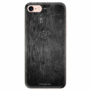 Odolné silikonové pouzdro iSaprio - Black Wood 13 - iPhone 7 obraz