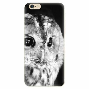 Odolné silikonové pouzdro iSaprio - BW Owl - iPhone 6/6S obraz