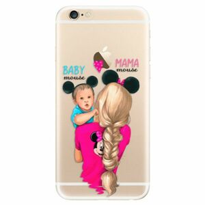 Odolné silikonové pouzdro iSaprio - Mama Mouse Blonde and Boy - iPhone 6/6S obraz