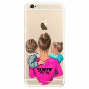 Odolné silikonové pouzdro iSaprio - Super Mama - Boy and Girl - iPhone 6/6S obraz