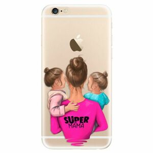 Odolné silikonové pouzdro iSaprio - Super Mama - Two Girls - iPhone 6/6S obraz