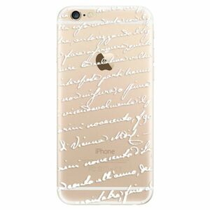 Odolné silikonové pouzdro iSaprio - Handwriting 01 - white - iPhone 6/6S obraz
