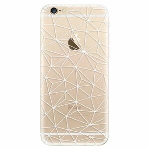 Odolné silikonové pouzdro iSaprio - Abstract Triangles 03 - white - iPhone 6/6S obraz