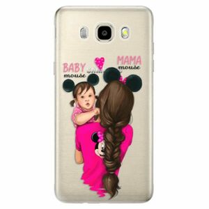 Odolné silikonové pouzdro iSaprio - Mama Mouse Brunette and Girl - Samsung Galaxy J5 2016 obraz