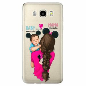 Odolné silikonové pouzdro iSaprio - Mama Mouse Brunette and Boy - Samsung Galaxy J5 2016 obraz