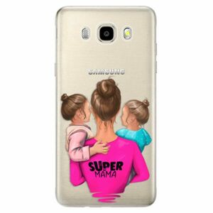 Odolné silikonové pouzdro iSaprio - Super Mama - Two Girls - Samsung Galaxy J5 2016 obraz