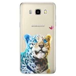 Odolné silikonové pouzdro iSaprio - Leopard With Butterfly - Samsung Galaxy J5 2016 obraz