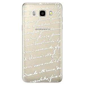 Odolné silikonové pouzdro iSaprio - Handwriting 01 - white - Samsung Galaxy J5 2016 obraz