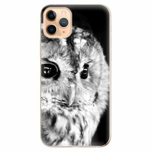 Odolné silikonové pouzdro iSaprio - BW Owl - iPhone 11 Pro Max obraz