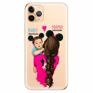 Odolné silikonové pouzdro iSaprio - Mama Mouse Brunette and Boy - iPhone 11 Pro Max obraz