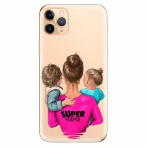 Odolné silikonové pouzdro iSaprio - Super Mama - Boy and Girl - iPhone 11 Pro Max obraz