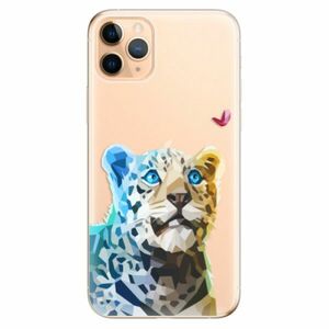 Odolné silikonové pouzdro iSaprio - Leopard With Butterfly - iPhone 11 Pro Max obraz