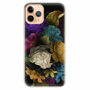 Odolné silikonové pouzdro iSaprio - Dark Flowers - iPhone 11 Pro obraz