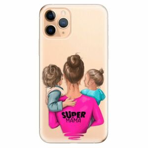 Odolné silikonové pouzdro iSaprio - Super Mama - Boy and Girl - iPhone 11 Pro obraz