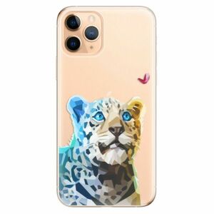Odolné silikonové pouzdro iSaprio - Leopard With Butterfly - iPhone 11 Pro obraz