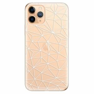 Odolné silikonové pouzdro iSaprio - Abstract Triangles 03 - white - iPhone 11 Pro obraz