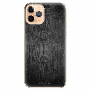 Odolné silikonové pouzdro iSaprio - Black Wood 13 - iPhone 11 Pro obraz
