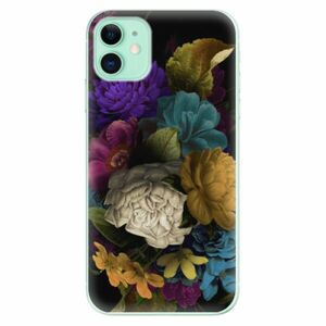 Odolné silikonové pouzdro iSaprio - Dark Flowers - iPhone 11 obraz