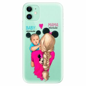 Odolné silikonové pouzdro iSaprio - Mama Mouse Blonde and Boy - iPhone 11 obraz