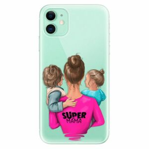 Odolné silikonové pouzdro iSaprio - Super Mama - Boy and Girl - iPhone 11 obraz