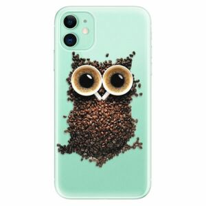Odolné silikonové pouzdro iSaprio - Owl And Coffee - iPhone 11 obraz
