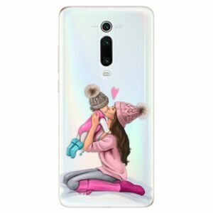 Odolné silikonové pouzdro iSaprio - Kissing Mom - Brunette and Girl - Xiaomi Mi 9T Pro obraz
