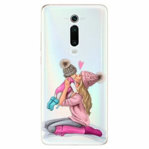 Odolné silikonové pouzdro iSaprio - Kissing Mom - Blond and Girl - Xiaomi Mi 9T Pro obraz