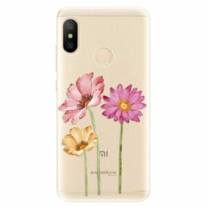 Odolné silikonové pouzdro iSaprio - Three Flowers - Xiaomi Mi A2 Lite obraz