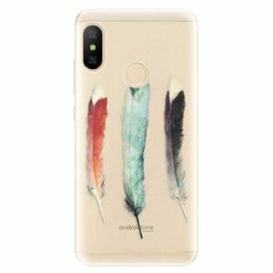 Odolné silikonové pouzdro iSaprio - Three Feathers - Xiaomi Mi A2 Lite obraz