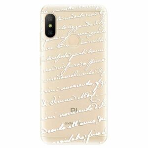 Odolné silikonové pouzdro iSaprio - Handwriting 01 - white - Xiaomi Mi A2 Lite obraz