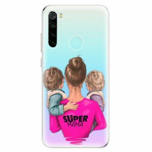 Odolné silikonové pouzdro iSaprio - Super Mama - Two Boys - Xiaomi Redmi Note 8 obraz