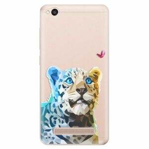 Odolné silikonové pouzdro iSaprio - Leopard With Butterfly - Xiaomi Redmi 4A obraz