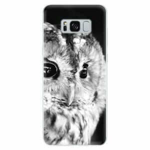 Odolné silikonové pouzdro iSaprio - BW Owl - Samsung Galaxy S8 obraz